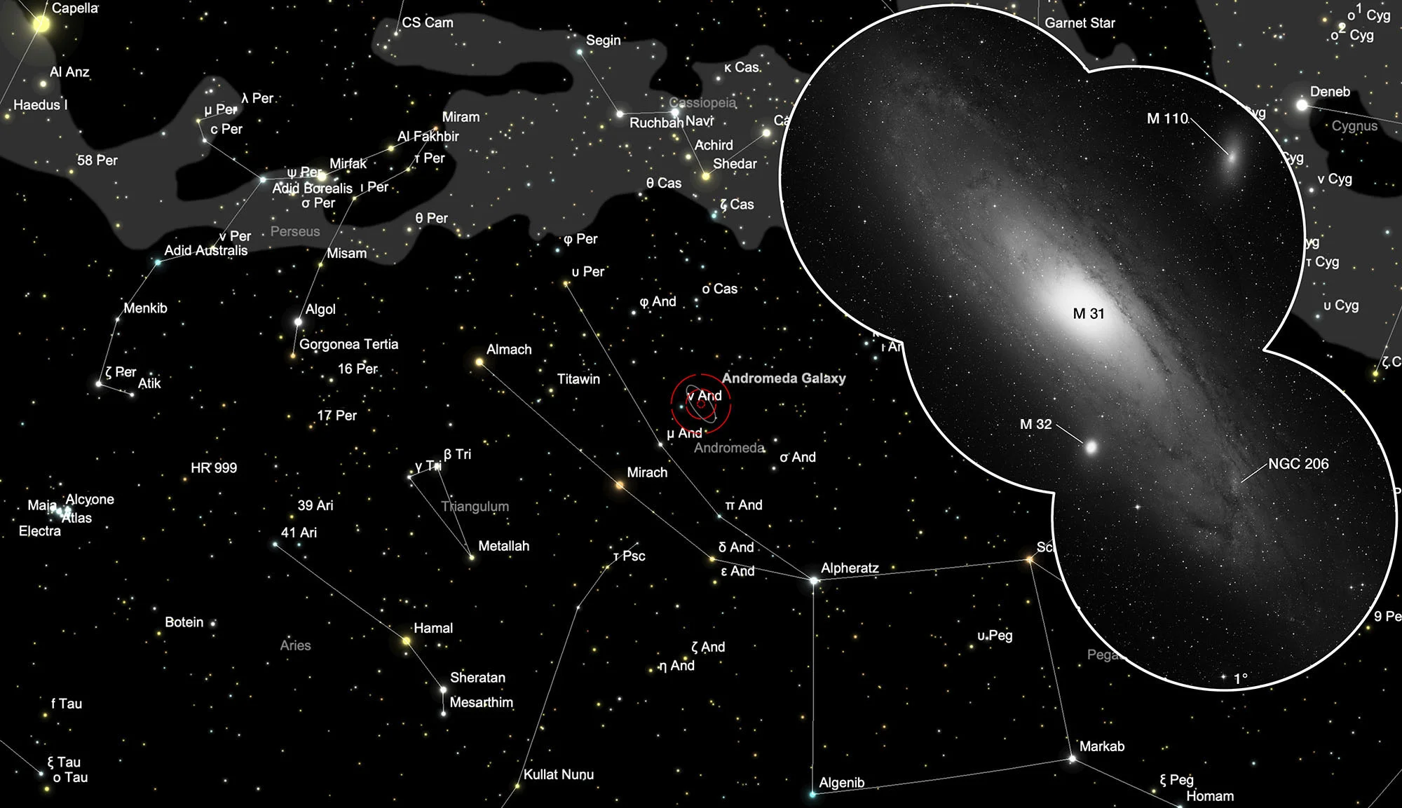 Karte Messier 31