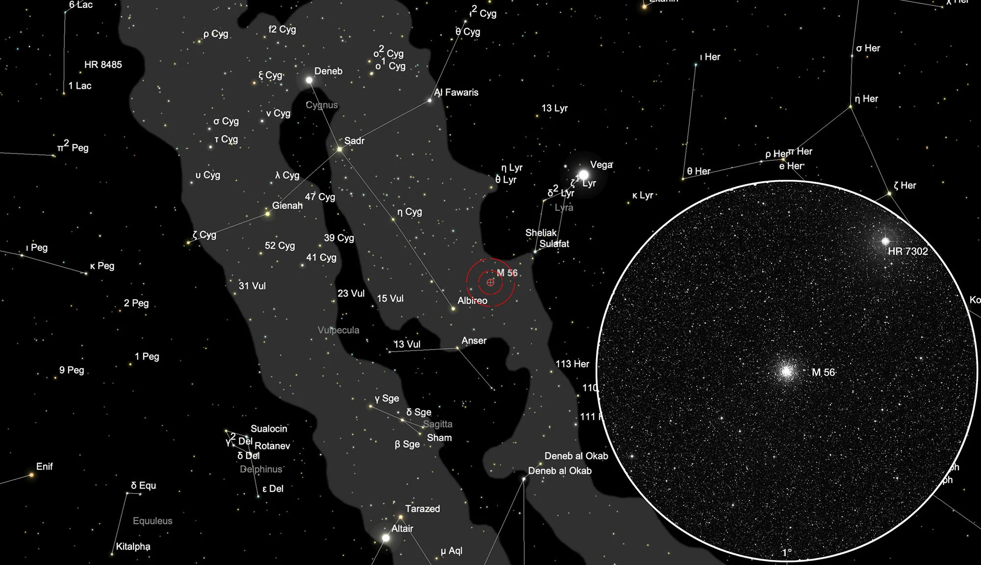 Karte Messier 56
