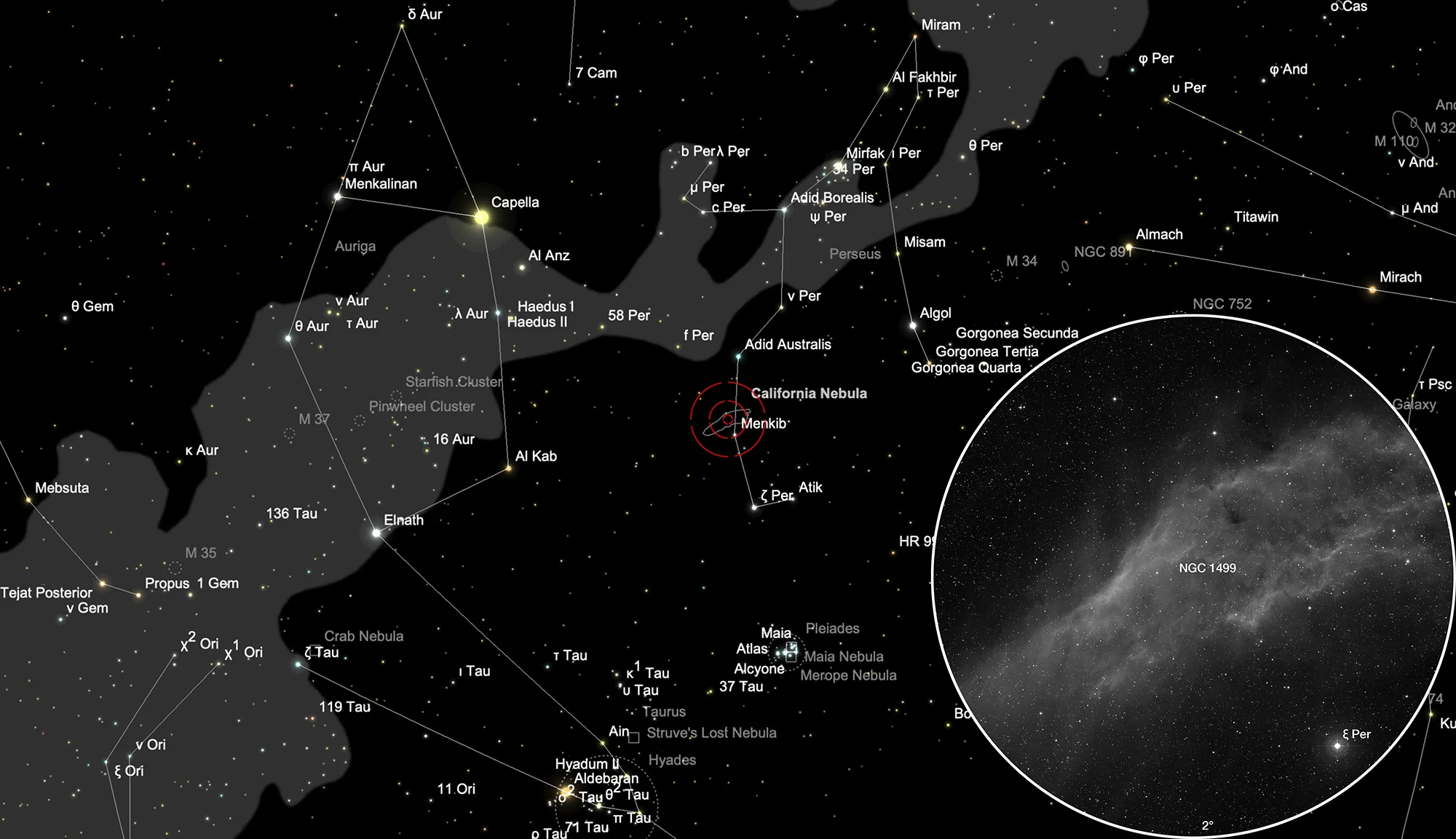 Chart NGC 1499