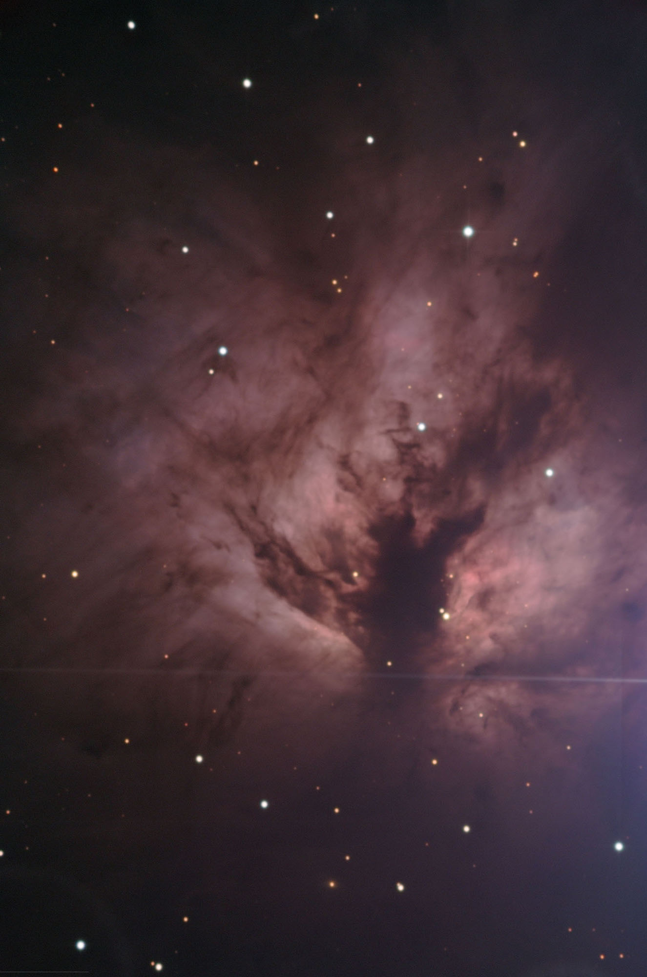 Deep\u22c6Sky Corner \/ NGC 2024, Flammenbaum-Nebel