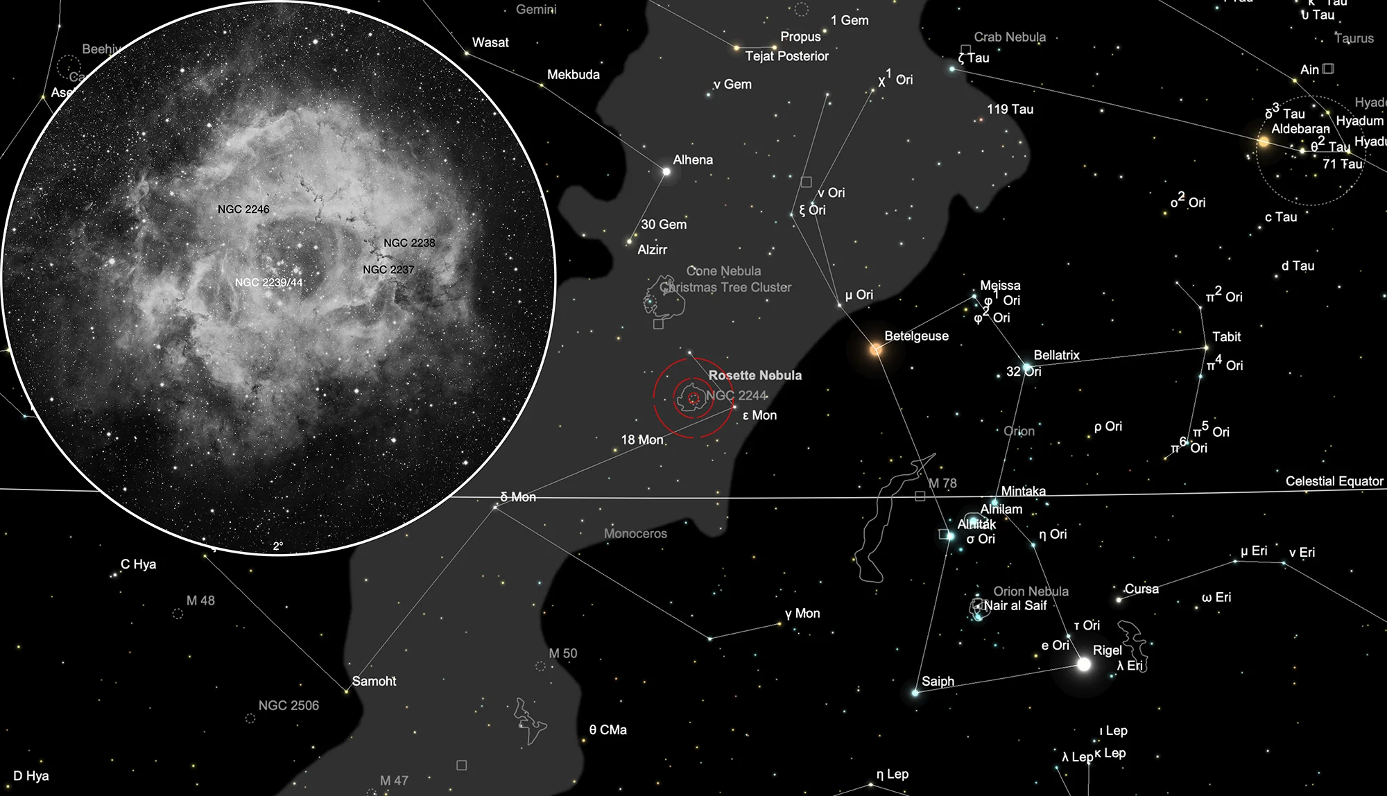 Chart NGC 2237