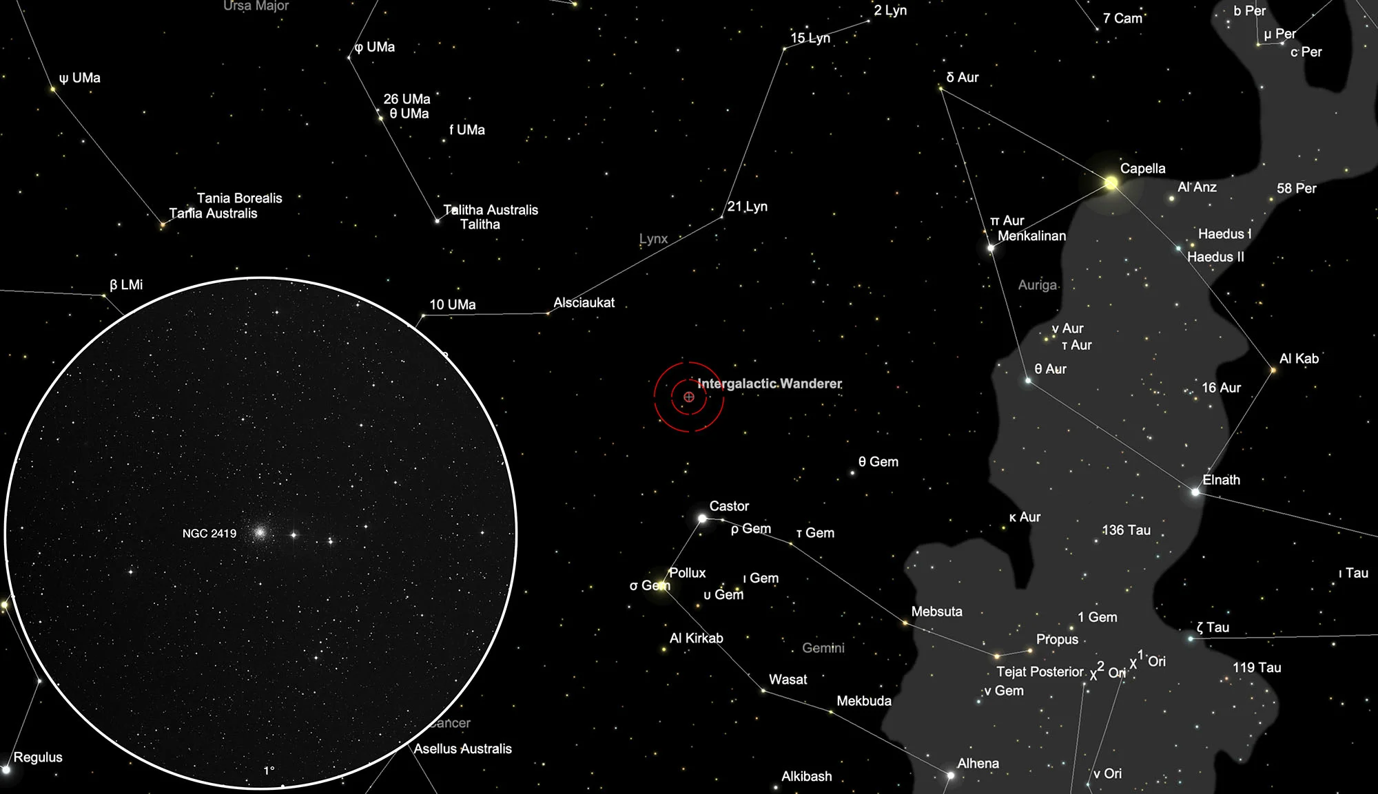 Karte NGC 2419