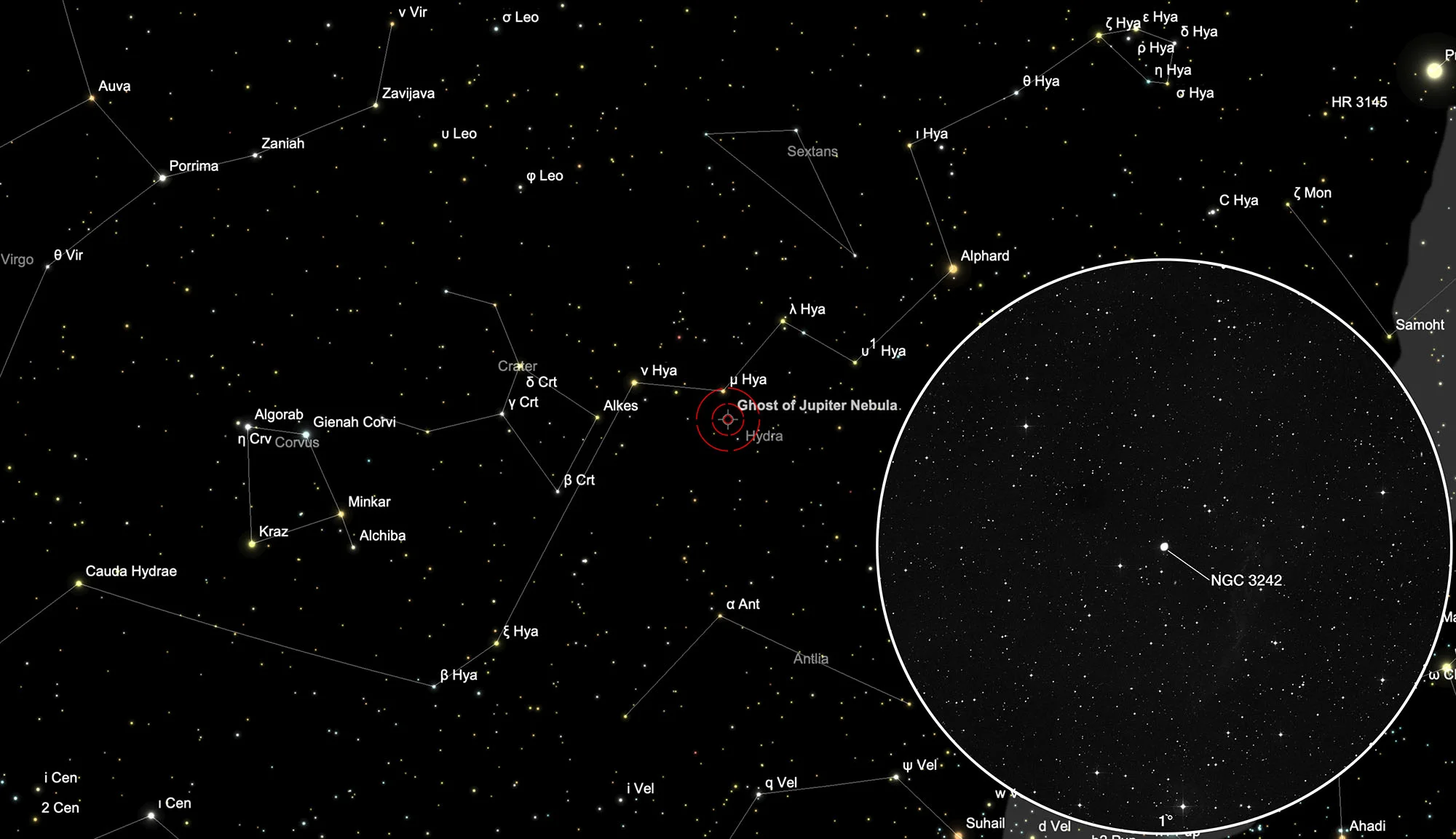 Chart NGC 3242