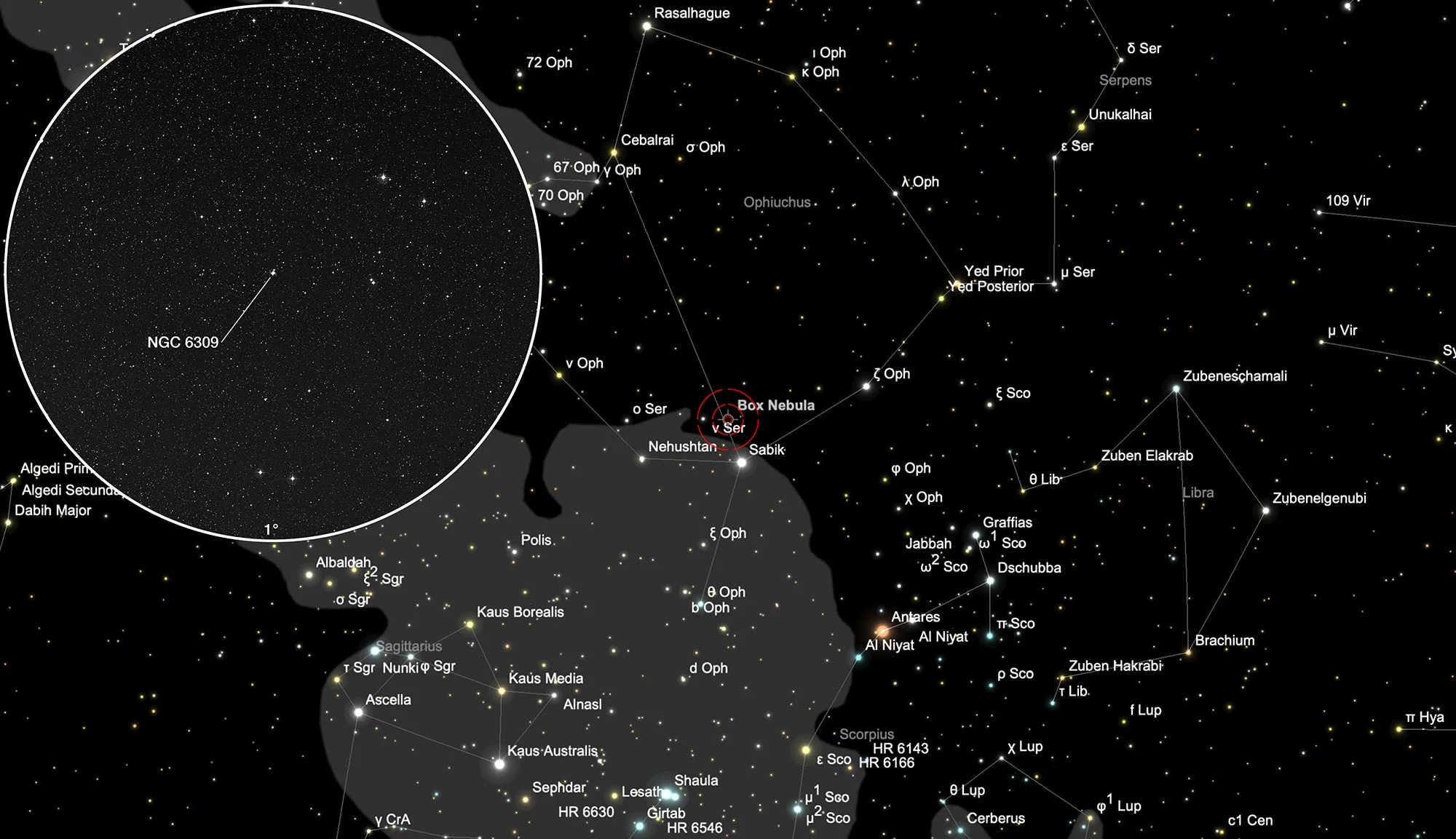 Chart NGC 6309