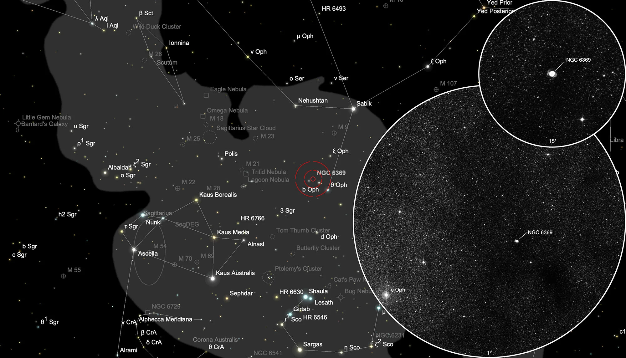 Karte NGC 6369