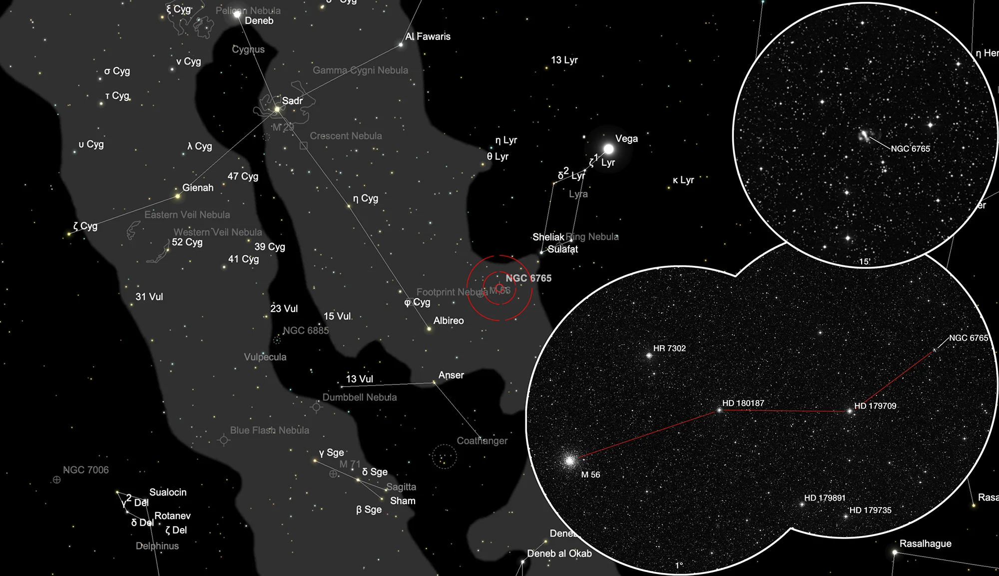 Karte NGC 6765