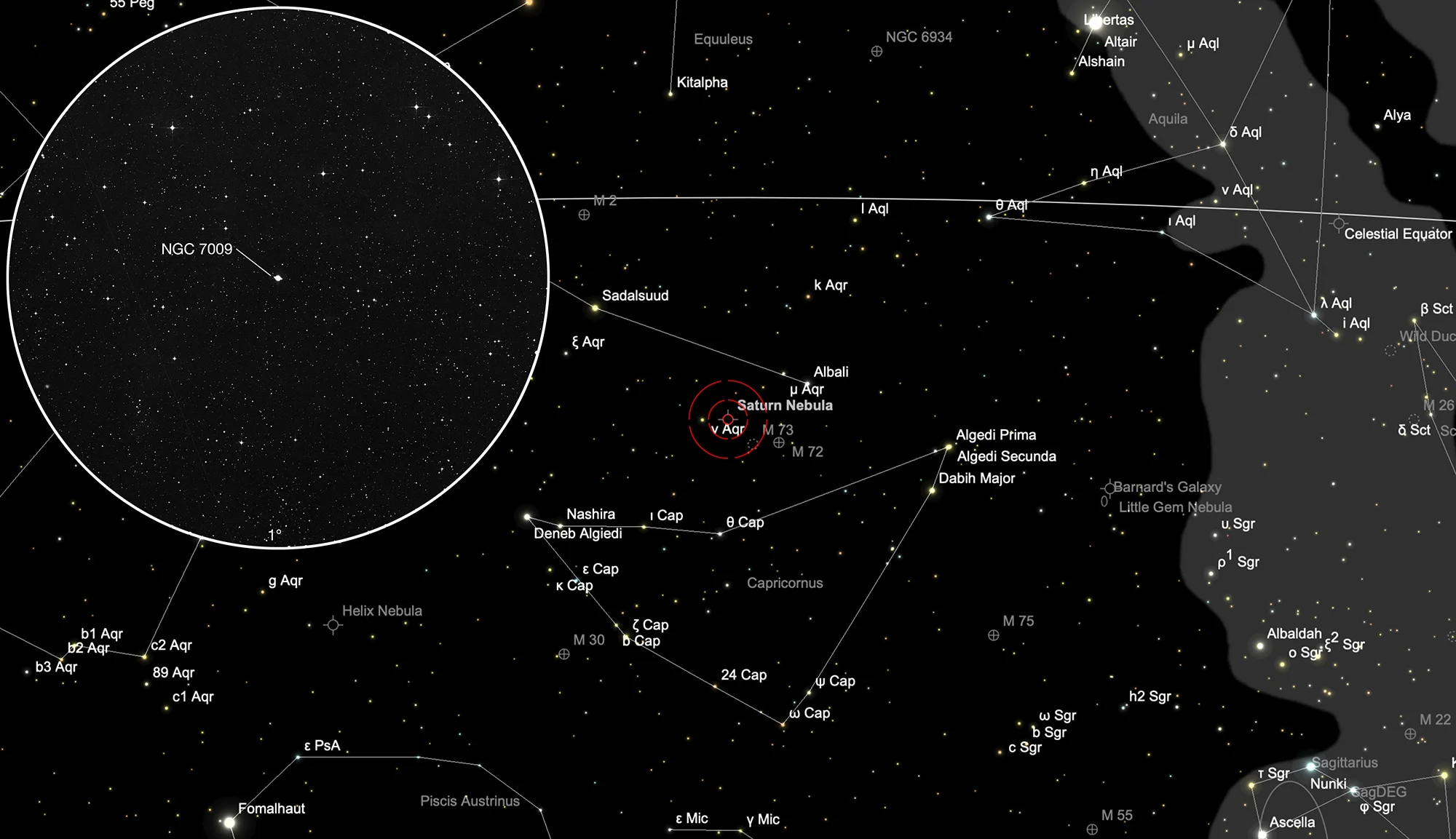 Chart NGC 7009