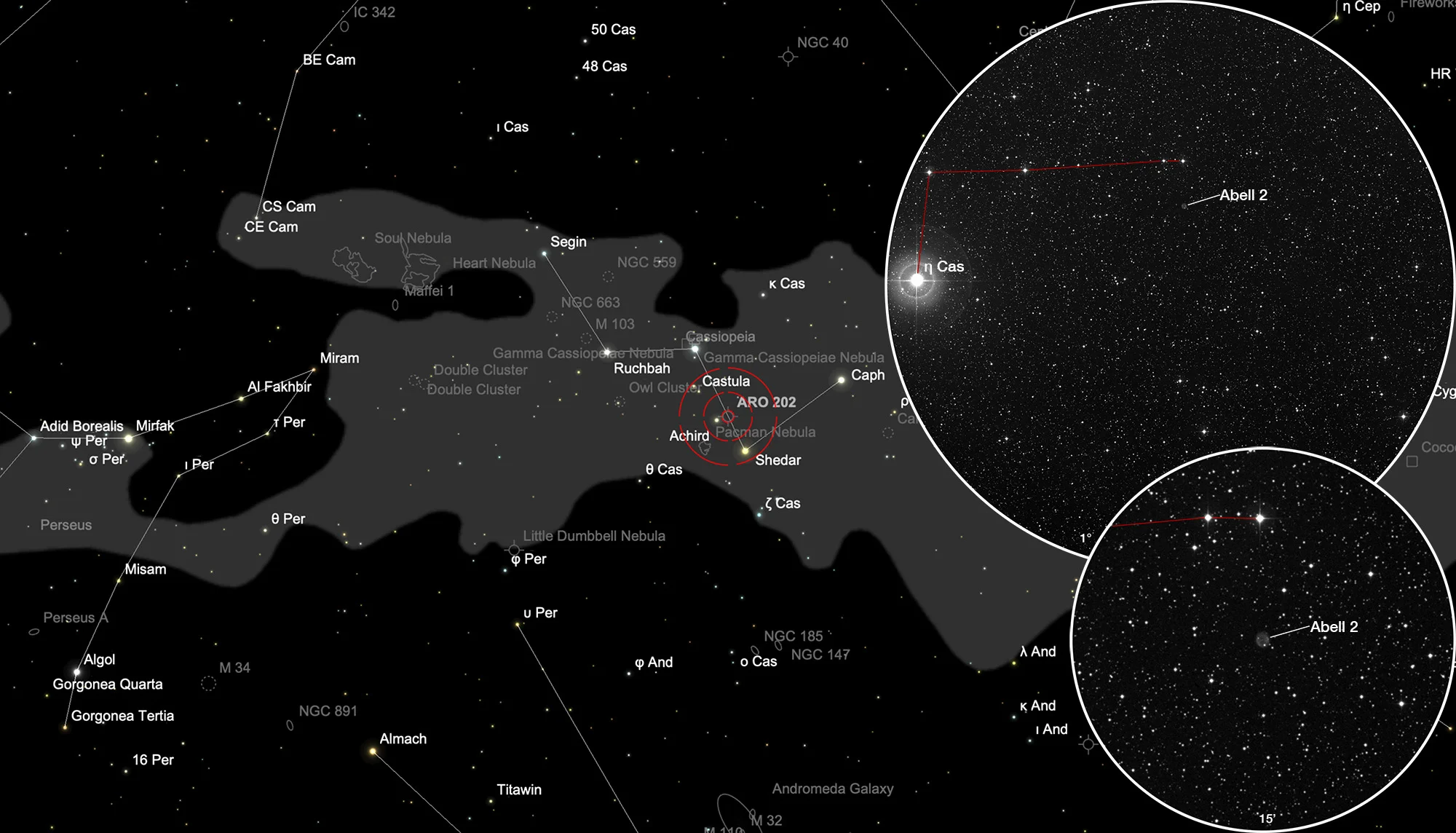 Finder Chart Planetary Nebula Abell 2