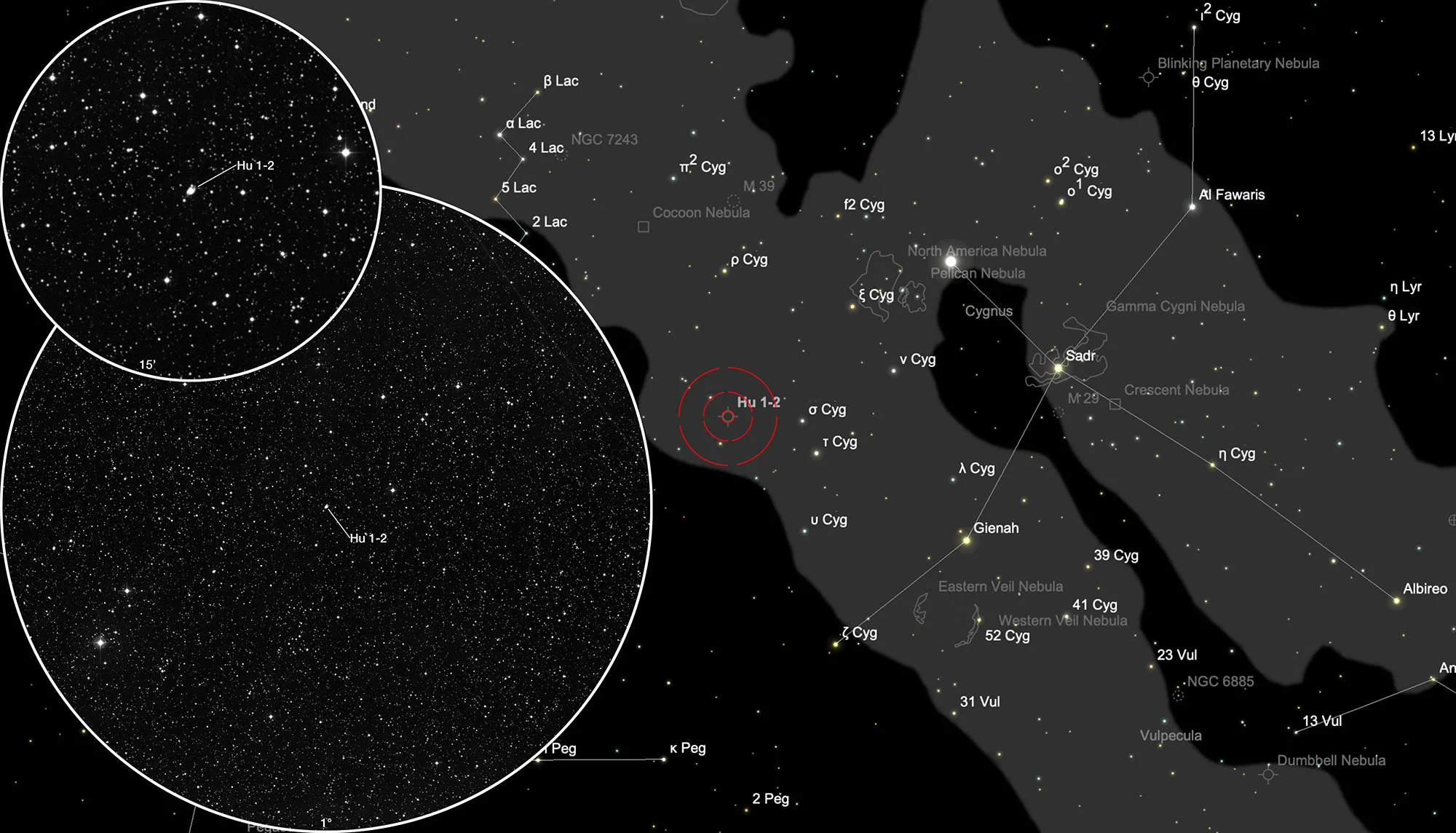 Finder Chart Planetary Nebula Humason 1-2