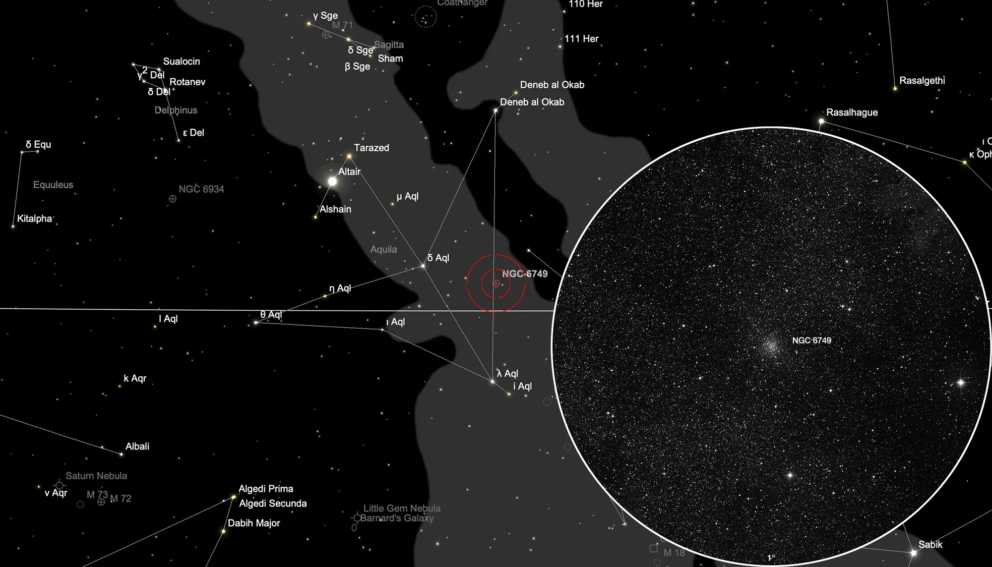 Chart Globular Cluster NGC 6749
