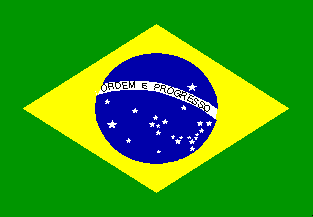 Nationalflagge von Brasilien