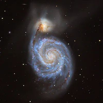 Whirlpool-Galaxie, Arp 85