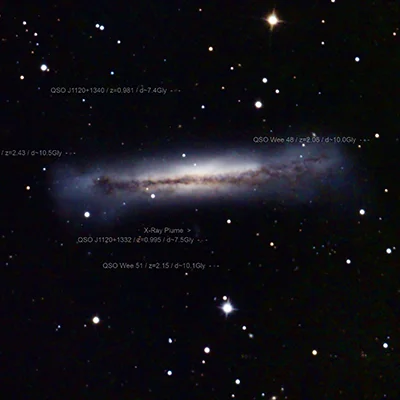 Quasars around NGC 3628
