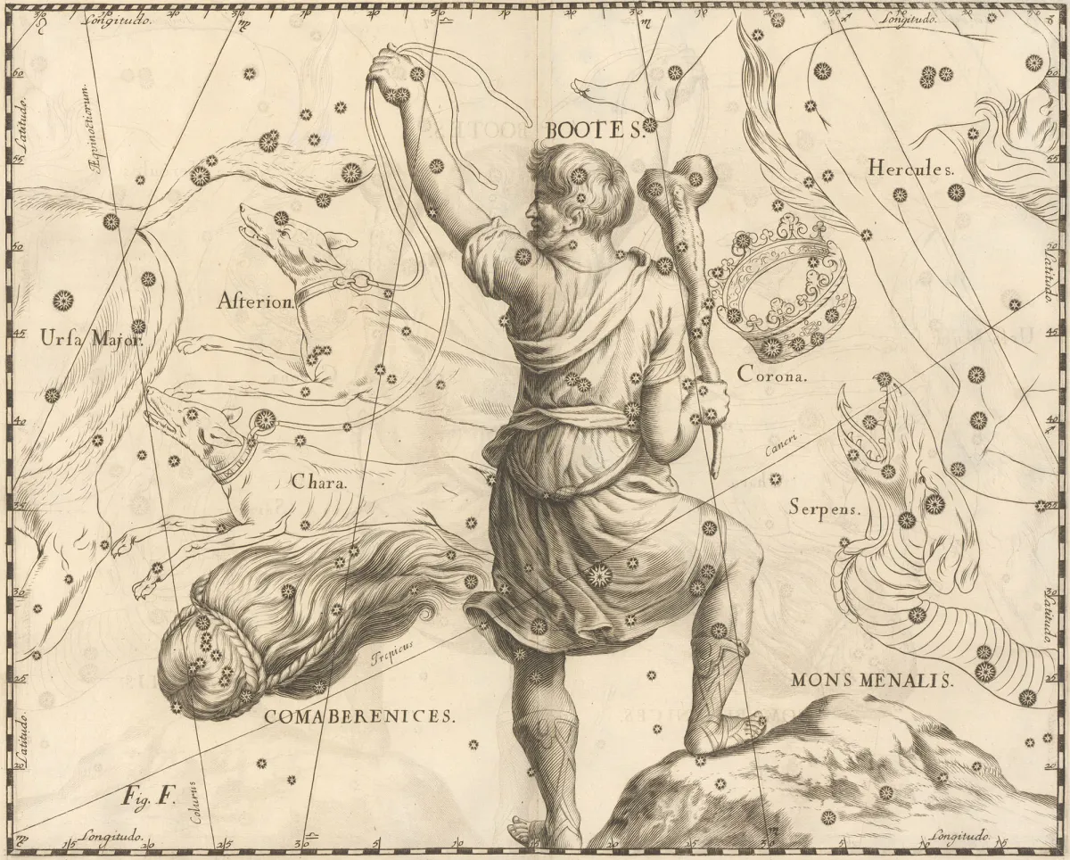 Constellations Coma Berenices, Bootes and Corona