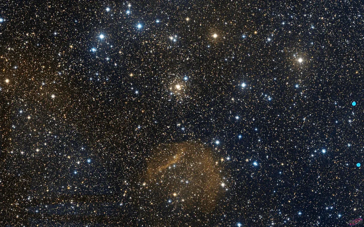 NGC 1857 + Sh 2-227