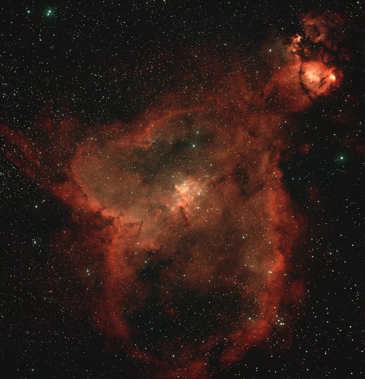 NGC 896, IC 1795, IC 1805