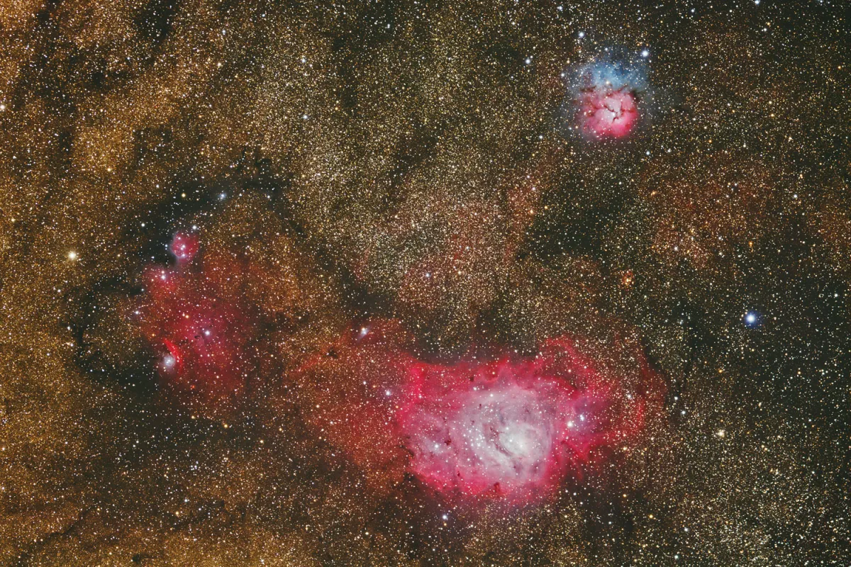 Messier 8, 20, NGC 6559