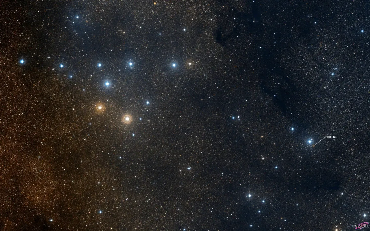 Coathanger Cluster + PN Abell 59