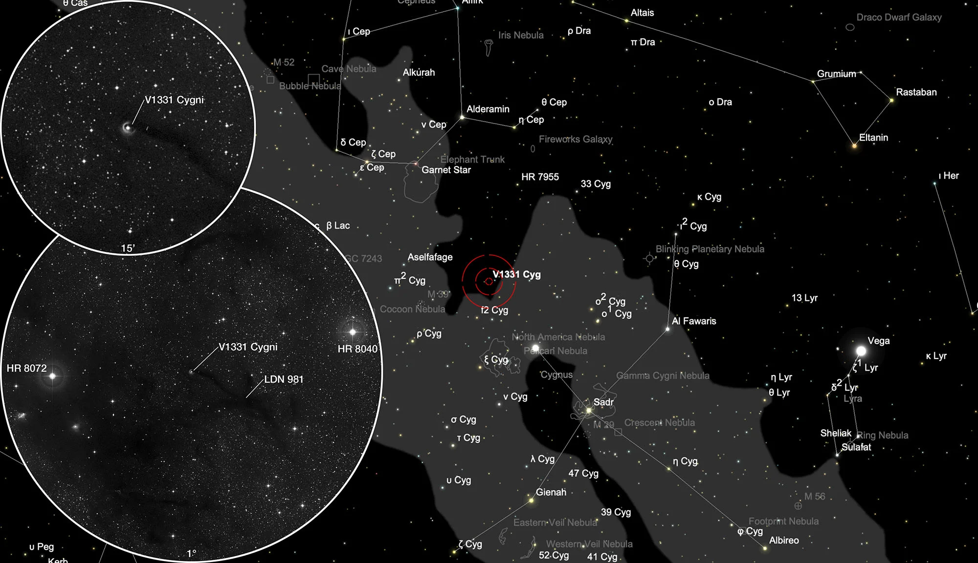 Karte V1331 Cygni
